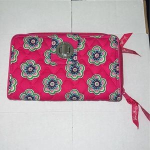 Vera Bradley Turnlock Wallet in Pink Floral